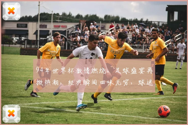 94年世界杯激情燃烧，足球盛宴再掀热潮，经典瞬间回味无穷，球迷情怀共分享。